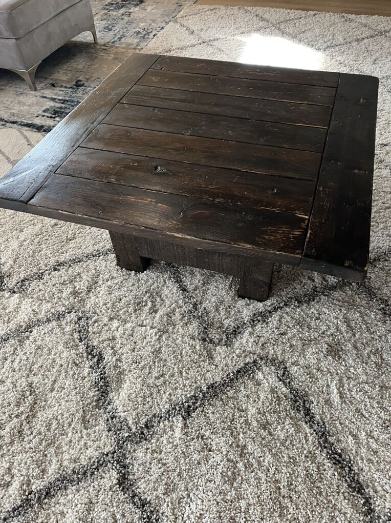 Rustic Solid Wood Coffee Table