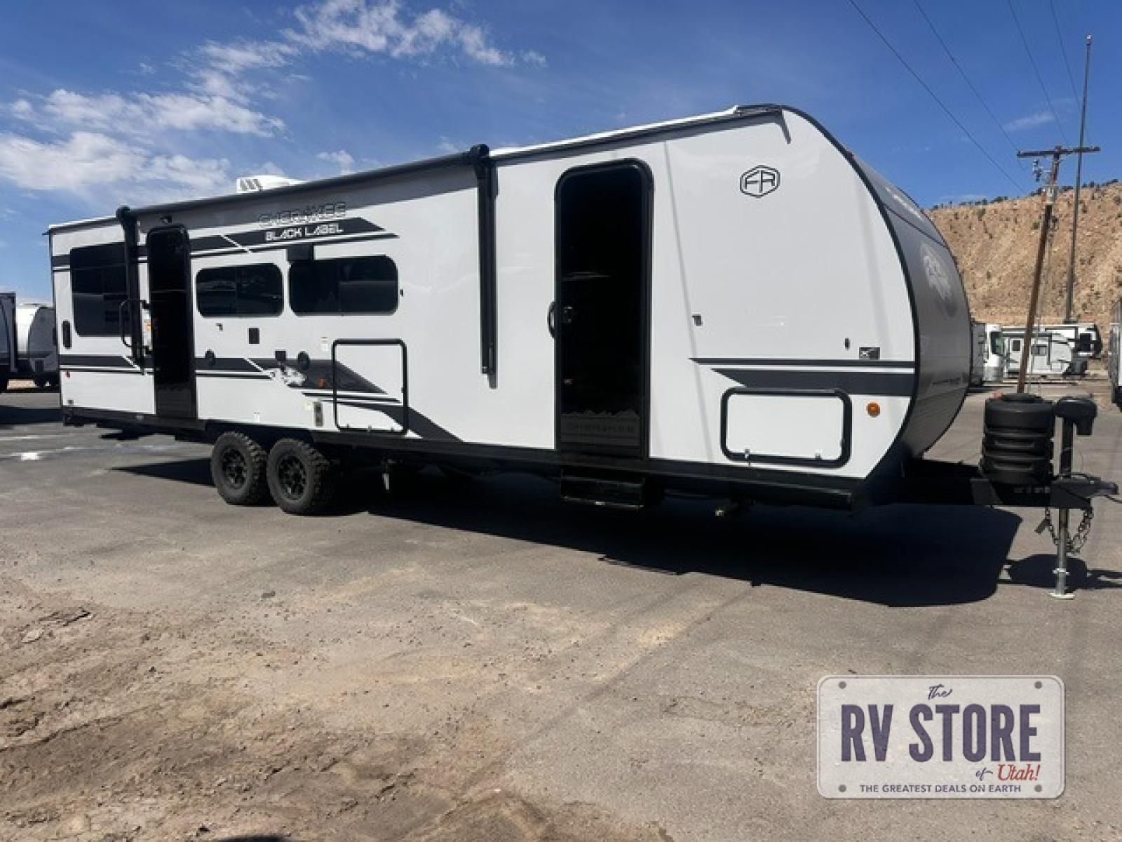 2027 Forest River RV Cherokee Grey Wolf Black Label 24RRTBL Toy Hauler Travel Trailer Front Bedroom|Outdoor Kitchen|Two