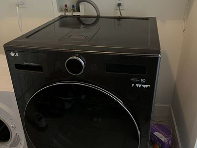 LG WashCombo All-in-One Washer Dryer Combo, Black Stainless Steel