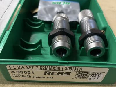 RCBS 7.62x39mm 2-Die Full Length Set P/N 35001 with Storage Case