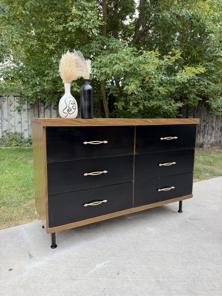 Mid-Century Style Wood Dresser