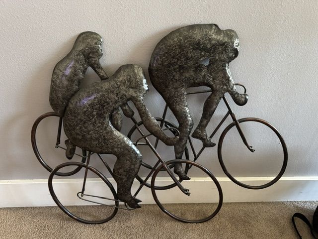 Metal Cycling Wall Art