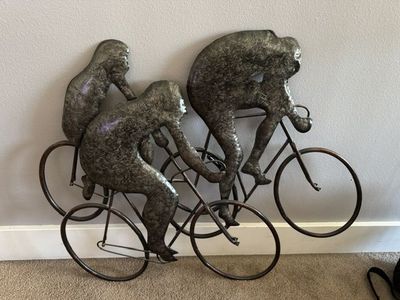 Metal Cycling Wall Art