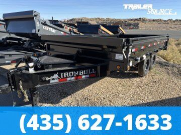 8x16 Iron Bull DDP Dump Trailer - 18" Sides - 15K GVWR