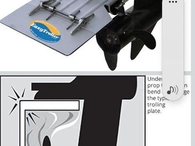 Ironwood Pacific EasyTroller Trolling Plate Outboard Motor Hydrofoil