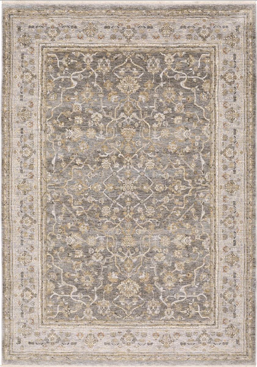 Safavieh Monaco Grey/Light Grey Area Rug 5'1" x 7'6" (8x10) Vintage Floral Persian Style Carpet