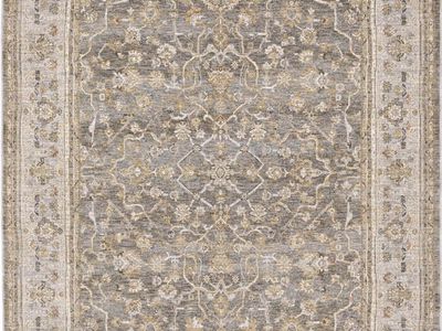Safavieh Monaco Grey/Light Grey Area Rug 5'1" x 7'6" (8x10) Vintage Floral Persian Style Carpet