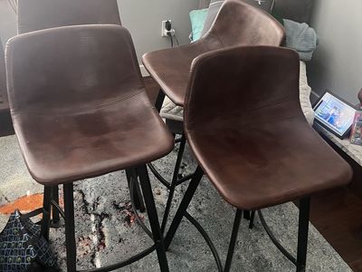 4 bar stool counter-high chairs