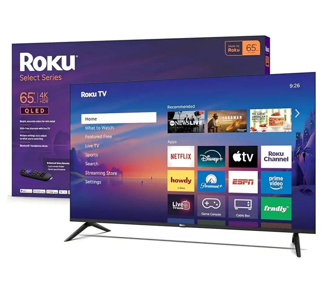 Roku Smart TV 2026 – 65-Inch Select Series, 4K QLE