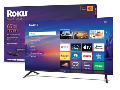 Roku Smart TV 2026 – 65-Inch Select Series, 4K QLE