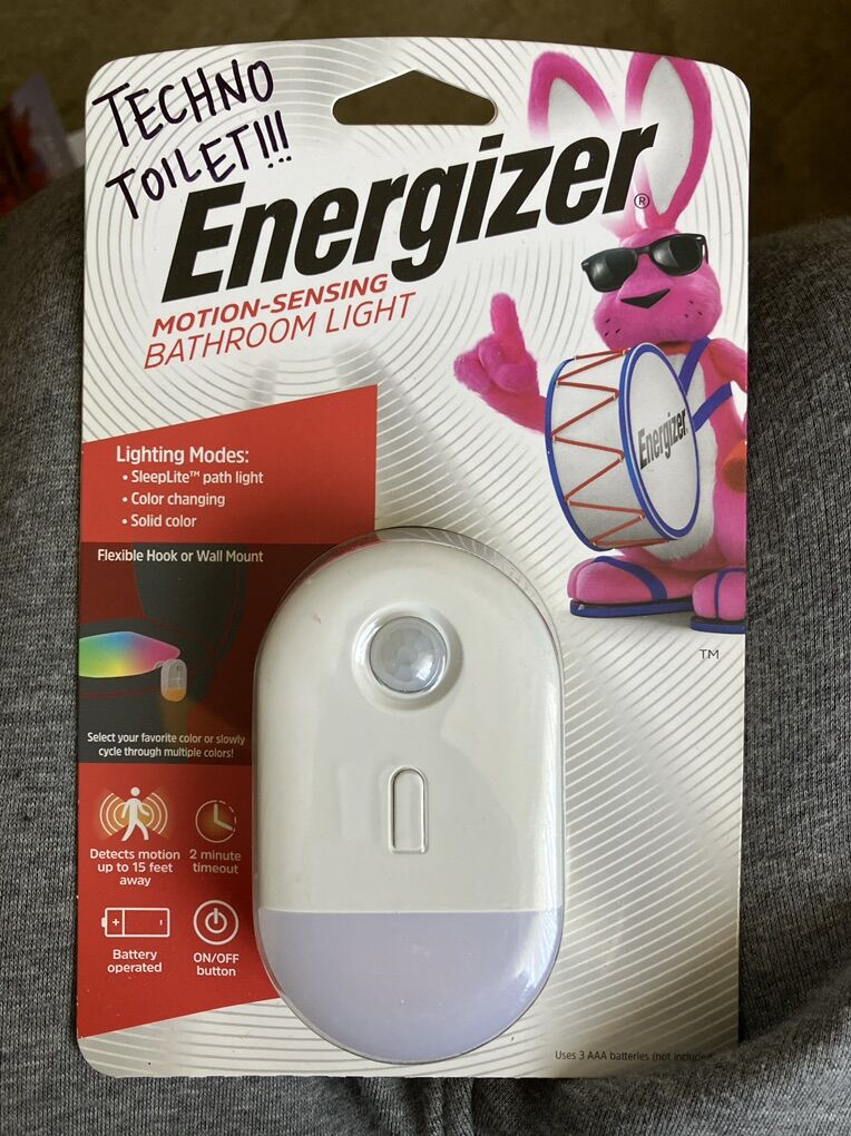 New Energizer Motion Sensing Bathroom Light