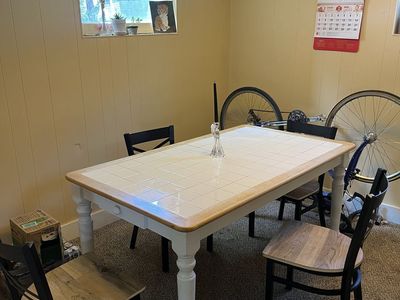 Dining table and chairs
