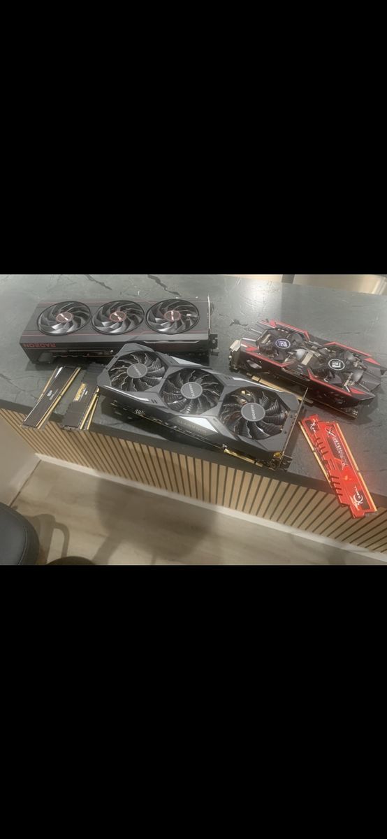 Pc parts bundle Rx 7900 xtx, rtx 2070, ddr5 6000 cl30, ddr4, r9 380