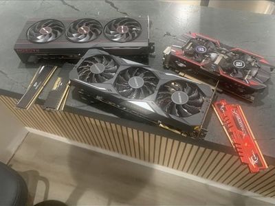 Pc parts bundle Rx 7900 xtx, rtx 2070, ddr5 6000 cl30, ddr4, r9 380