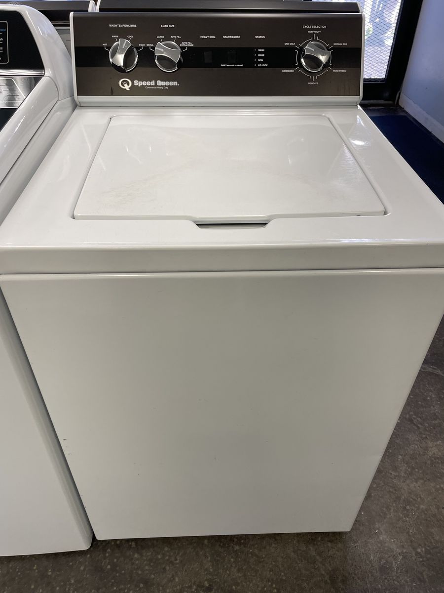 Speed Queen Washer W/Stainless Steel Tub, Large Capacity, with 30 Day Warranty!