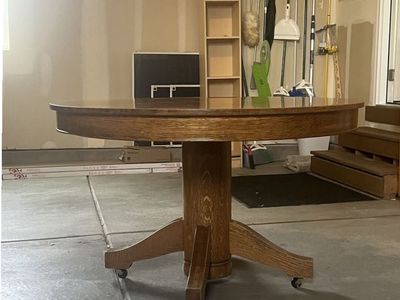 100+ Year-Old Heirloom Wood Dining Table