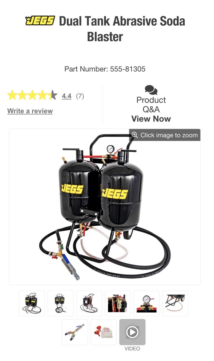 JEGGS Dual Tank Media Blaster