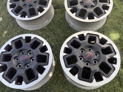 Toyota TRD Black & Silver 18x7.5J Wheels - Set of 4