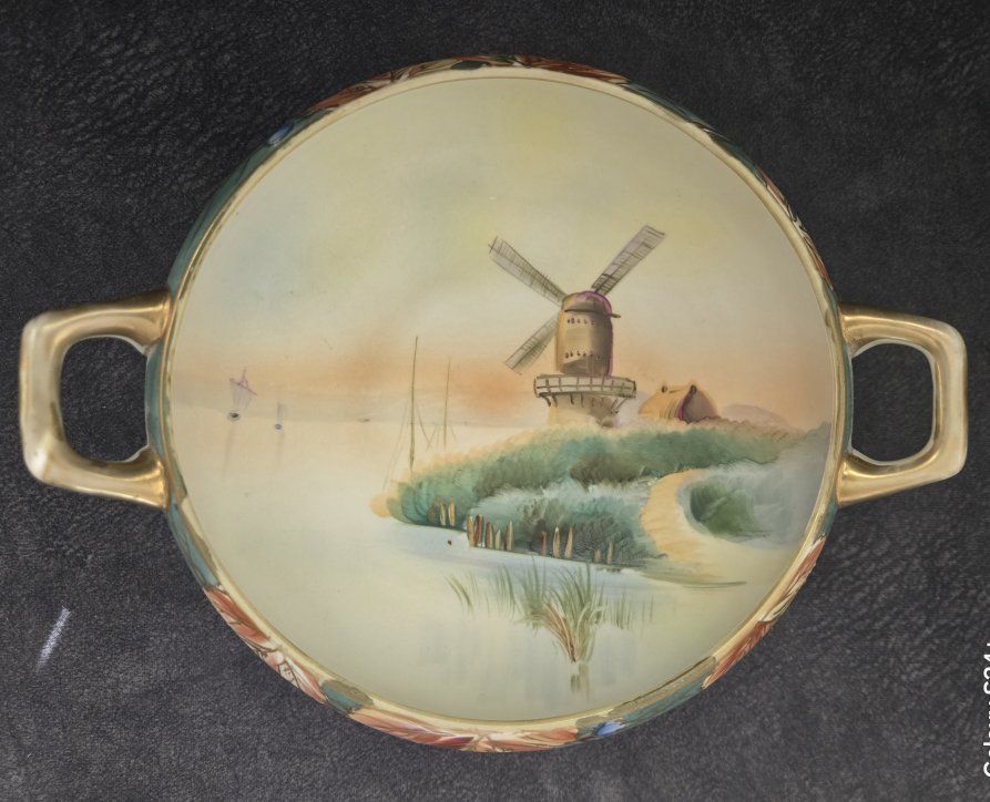 Gorgeous Noritake Morimura Hand Painted Candy Dish