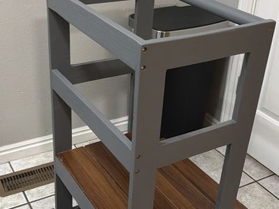Wooden Toddler Learning Tower Kitchen Stool Step Stool