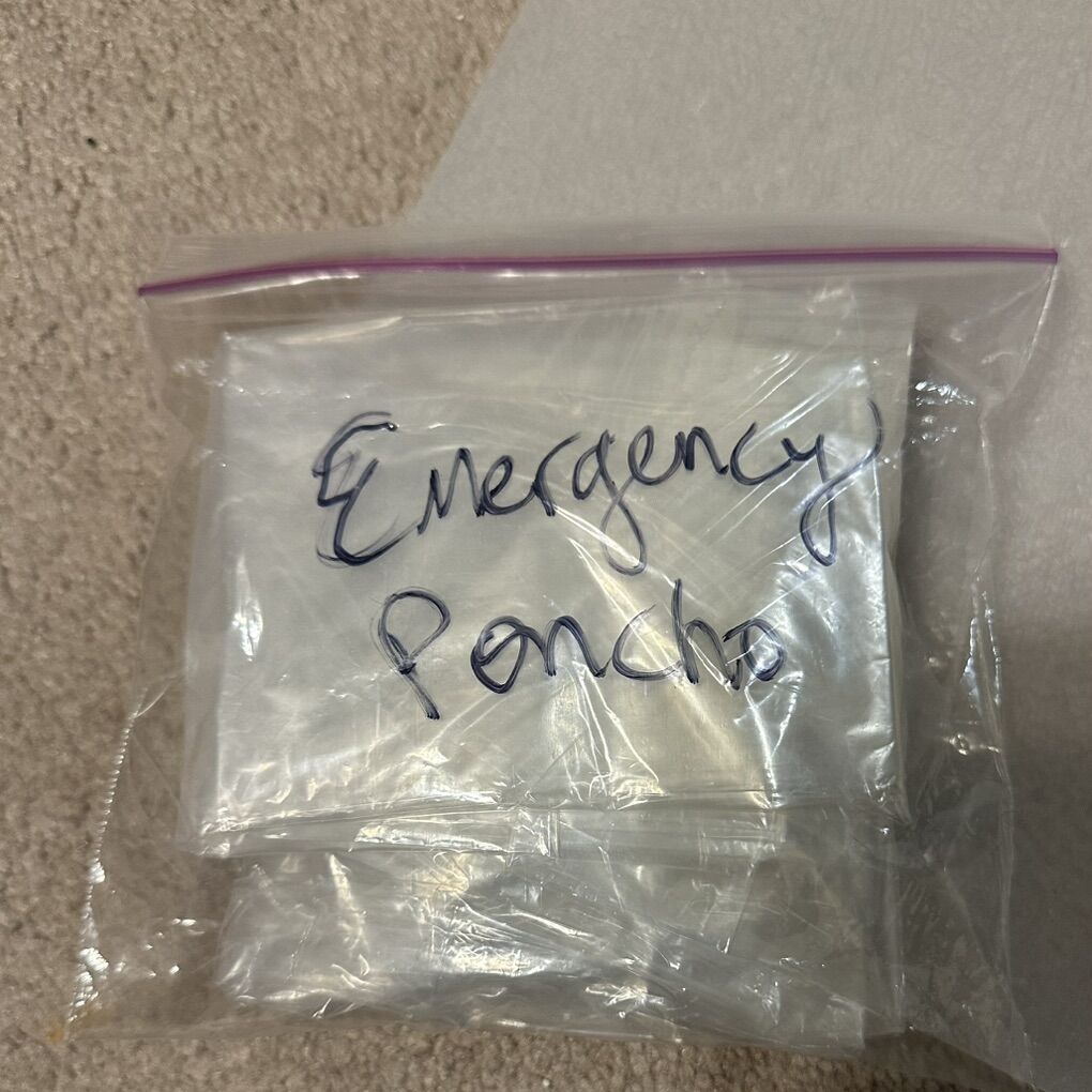 Free Plastic Rain Poncho