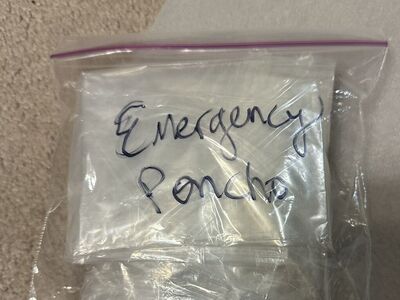 Free Plastic Rain Poncho