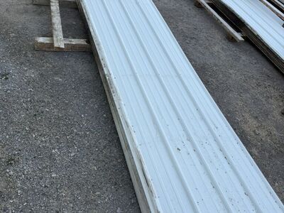 29g White Metal Roofing 20'