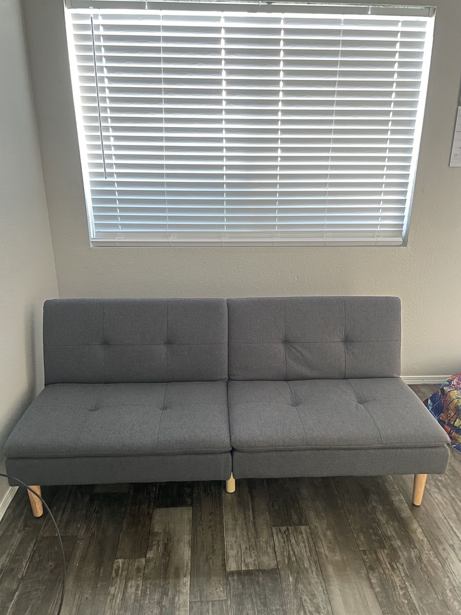 $100 dark grey Room Essentials futon (Target)