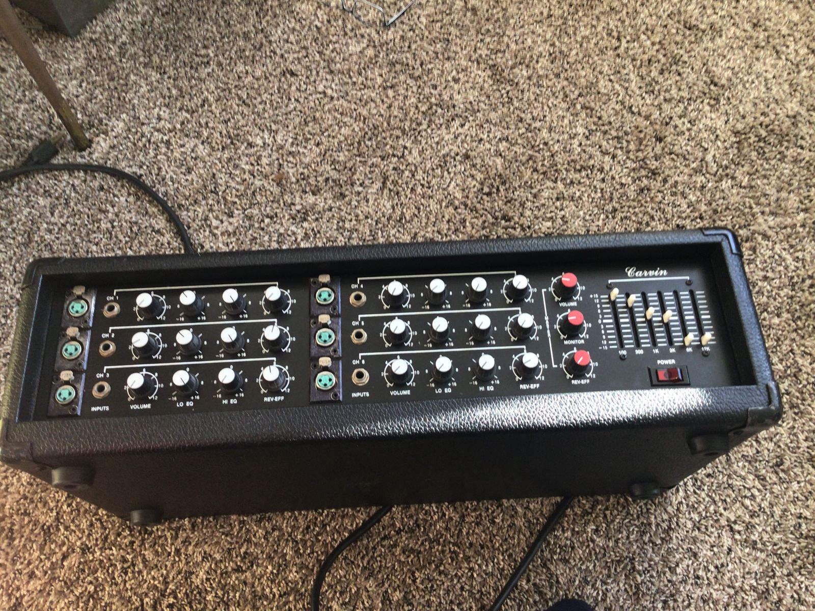 6 Channel PA Mixer Amplifier 200 watts