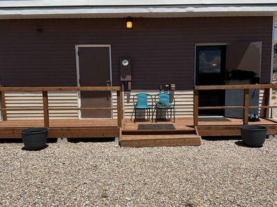 Private Desert Retreat on 1 Acre - Tiny Home, Old West Saloon & BLM Access