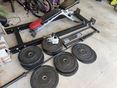 Rogue Squat Rack - Weight Set