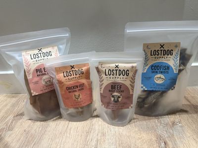 Dehydrated Dog Treat Chews
