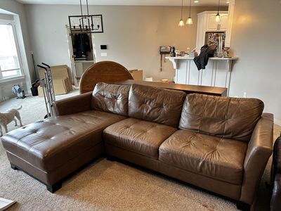 Leather couch