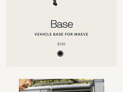 Tavo Maeve Pet Car Seat Vehicle Base