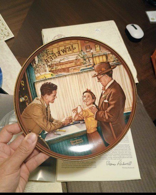 Collector plate 1989 Norman Rockwell A Time To Keep