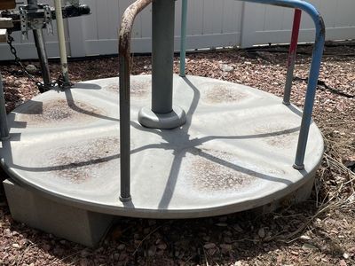 Kids metal merry-go-round