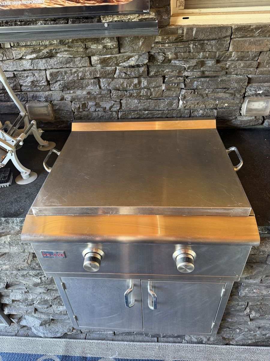 Built in Blaze Grill flat top natural gas