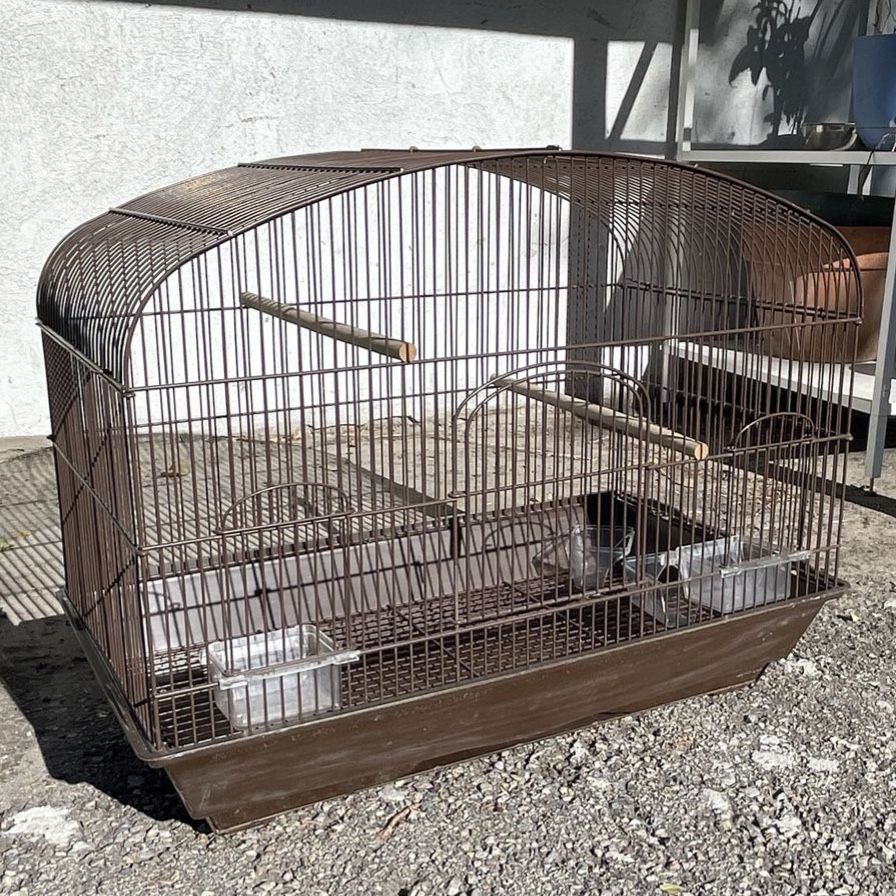 Great Shape Burgundy Bird Cage