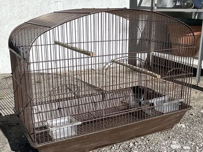 Great Shape Burgundy Bird Cage