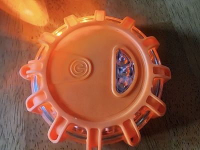 LED Roadside Emergency Flare Lights Magnetic Safety Disc Flashing Safety Beacons $7.98
