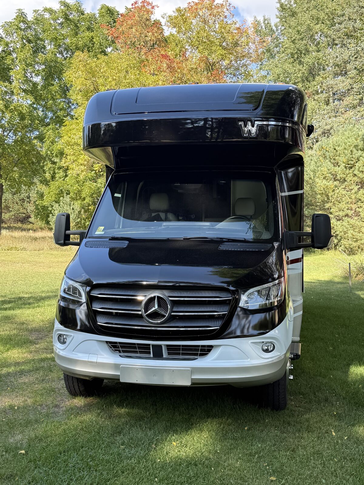 2020 Black Winnebago NAVION 24D with Light Interior, Mercedes DIESEL Motorhome