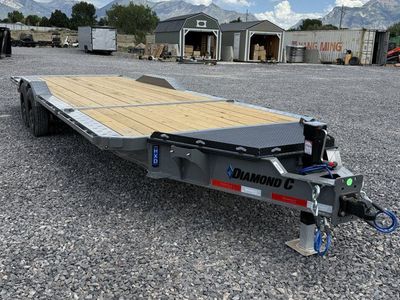 8.5x24 Diamond C HXD 210 Wide Body w/ Drive Over Fenders Tilt Trailer - 23K GVWR -