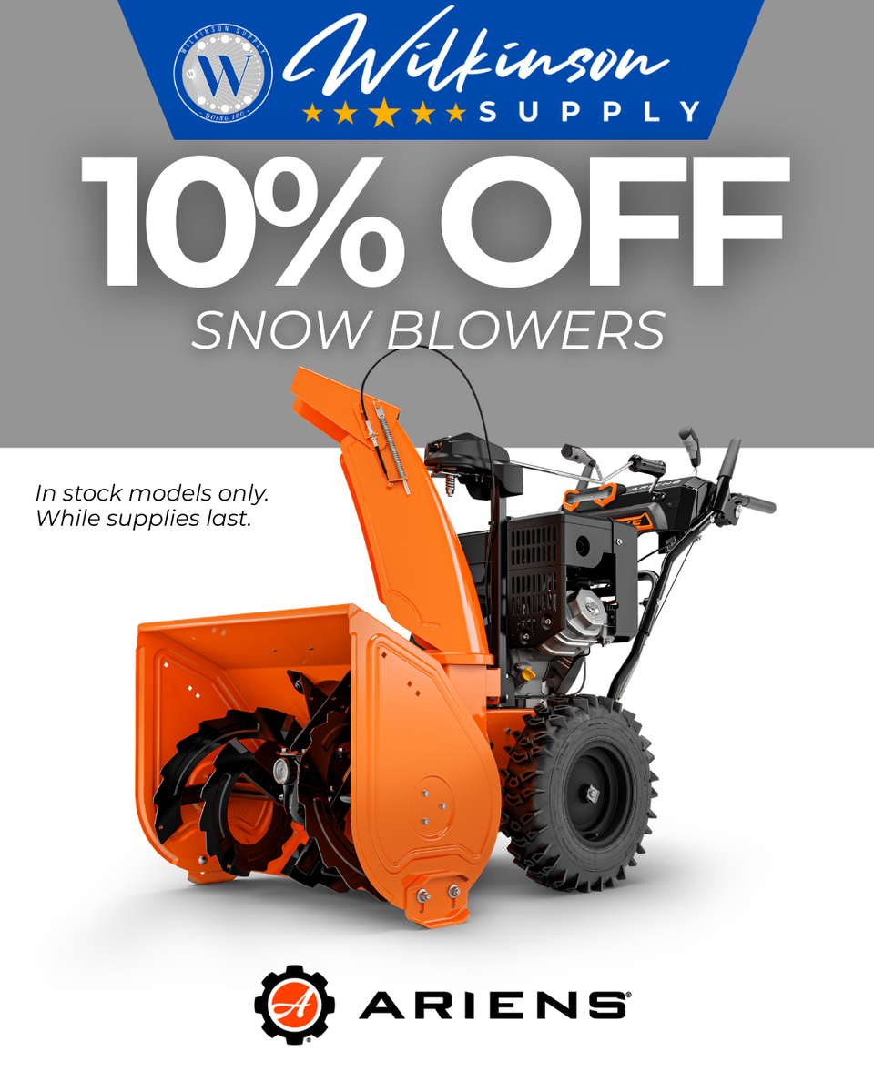 New Snow Blowers, 10% OFF