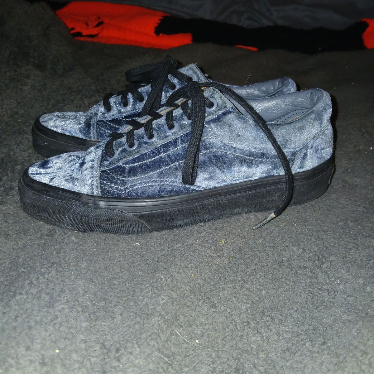 old skool velvet Vans for women