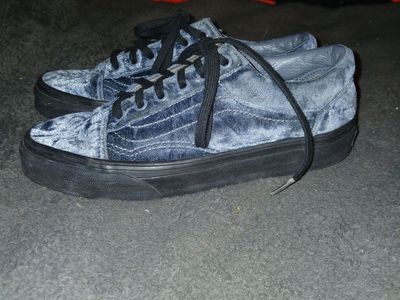 old skool velvet Vans for women