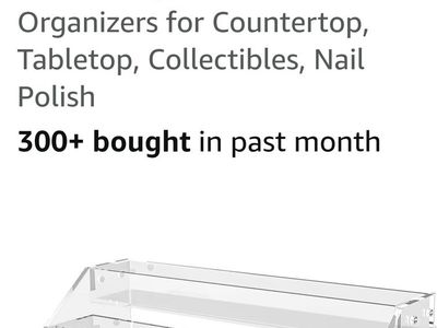 12" 3-Tier Clear Acrylic Riser Display Stand for Perfume, Skincare, Collectibles Organizer