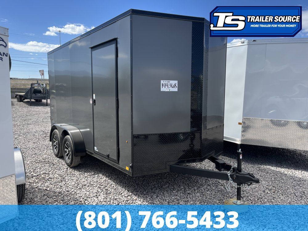 7x14 Cargo Express EX Series DLX Enclosed Cargo Trailer - 7'0" Interior - 7K GVWR - .080 PolyCor, Alloy Wheels