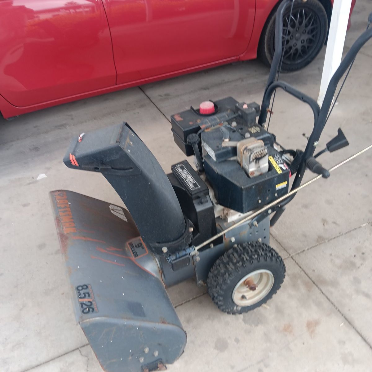Craftsman 8.5 26 9" Impeller Snow Blower - Used Condition