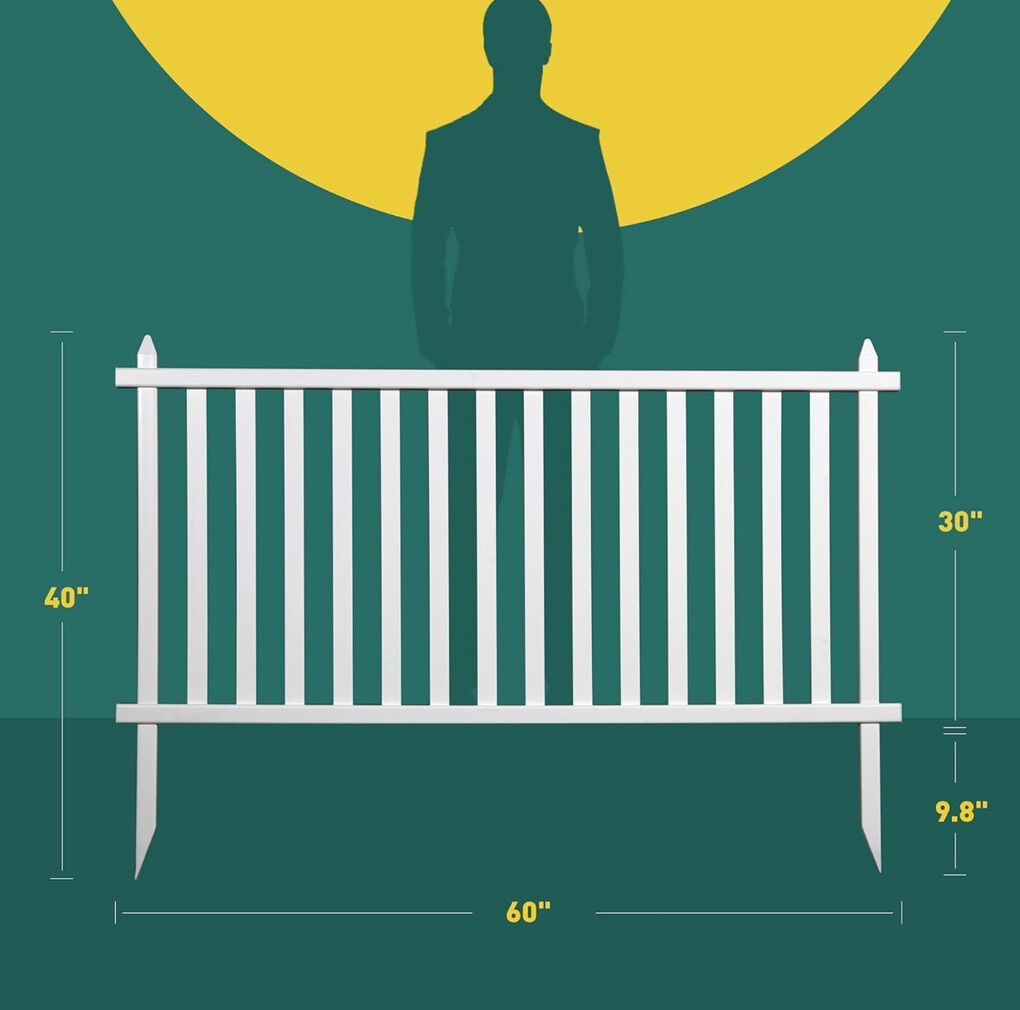 Elevens 30 H x 60 W Garden Fence Outdoor