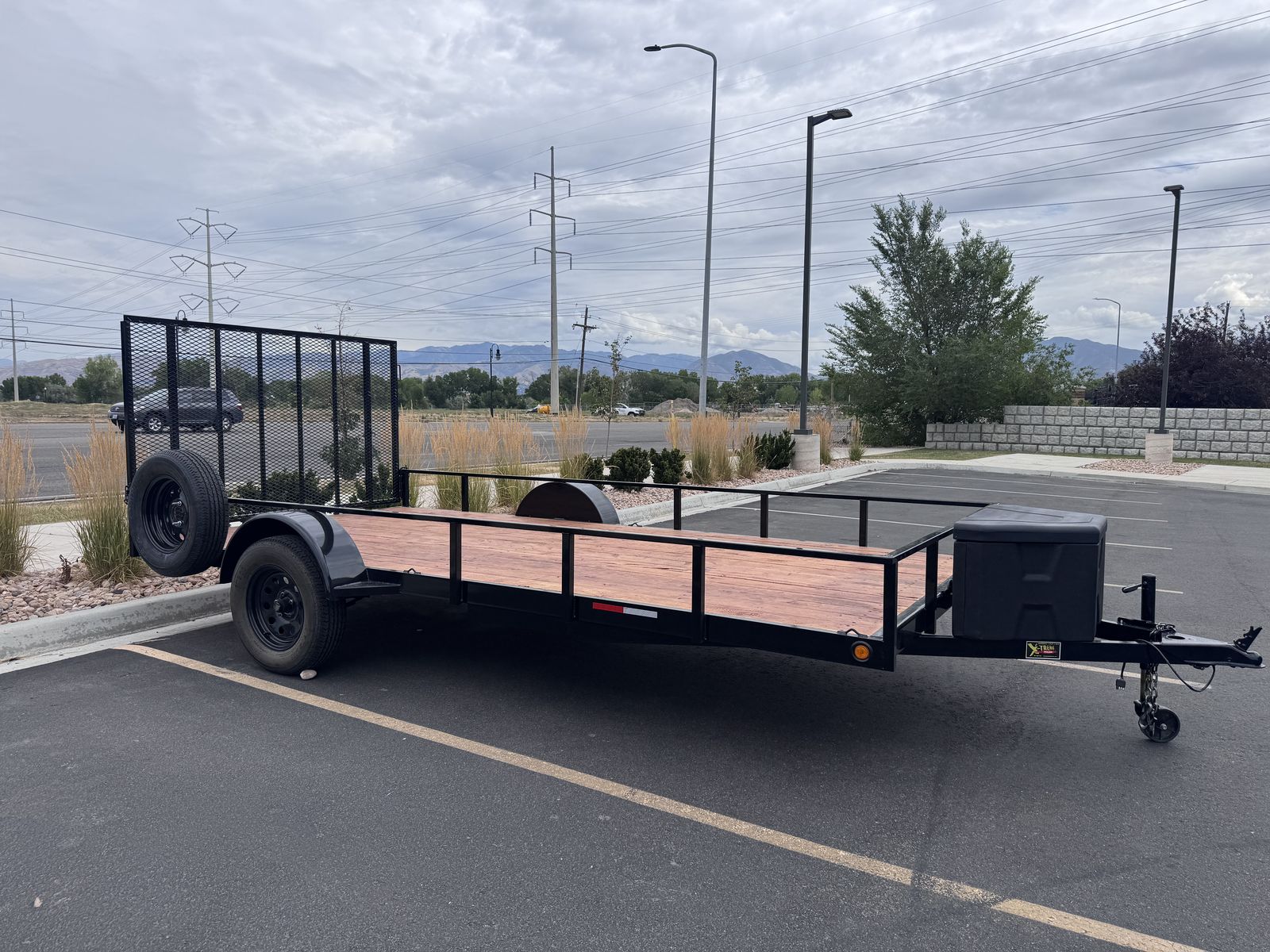 2026 TRAILER 7X14 DLX UTILITY TRAILER BLACK - T230